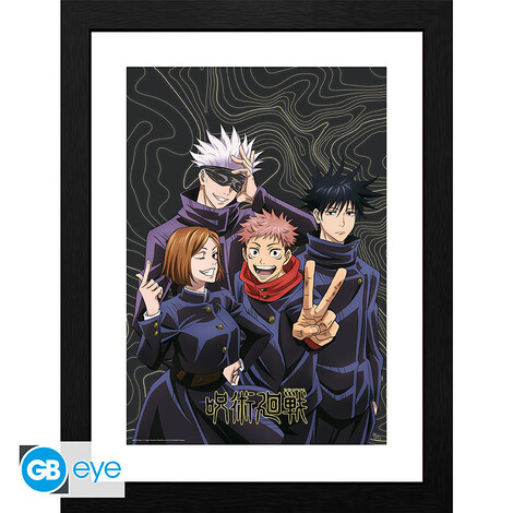 Jujutsu Kaisen Wooden Framed Print "Team Picture" (30x40) - GBYDCO591