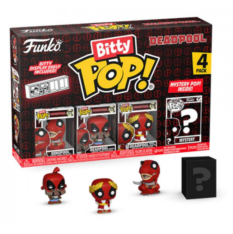 Funko Bitty POP! Marvel - Dinopool & Chase Mystery 4-Pack Figures