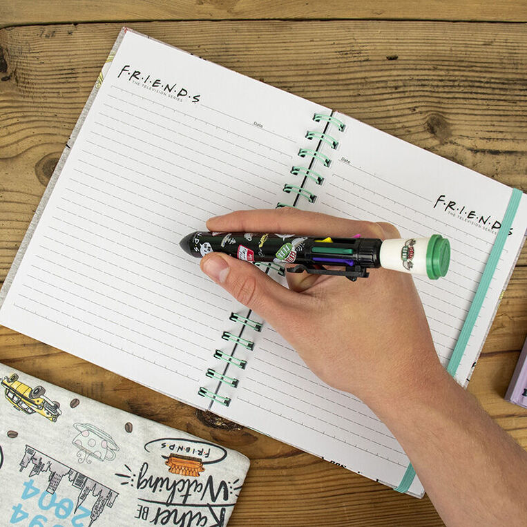 Friends 8 Colour Pen- Coffee Cup Topper - SLFS085