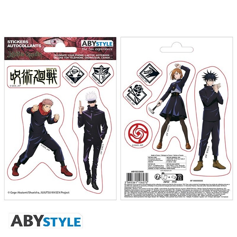 Jujutsu Kaisen Stickers - 16x11cm/ 2 Sheets Tokyo Jujutsu High - ABYDCO886