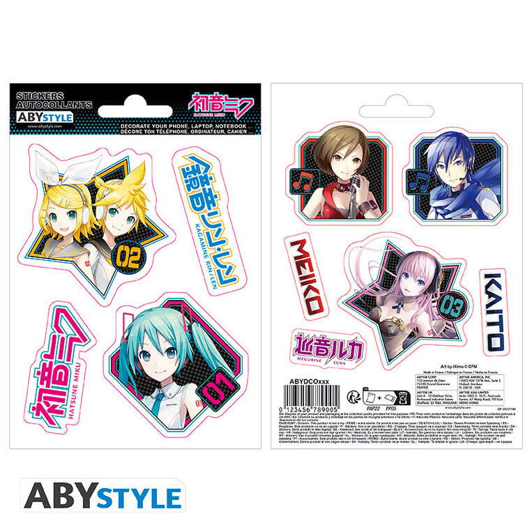 Hatsune Miku Stickers 2 Sheets Characters - ABYDCO906