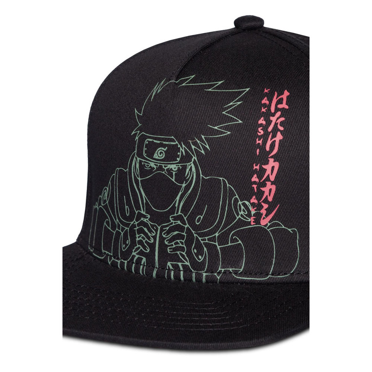 Naruto Shippuden Snapback Cap Kakashi Line Art (black) - SB487082NRS