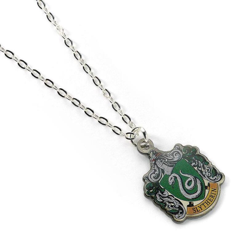 Harry Potter Slytherin Crest Necklace (silver plated) - EWNX0023