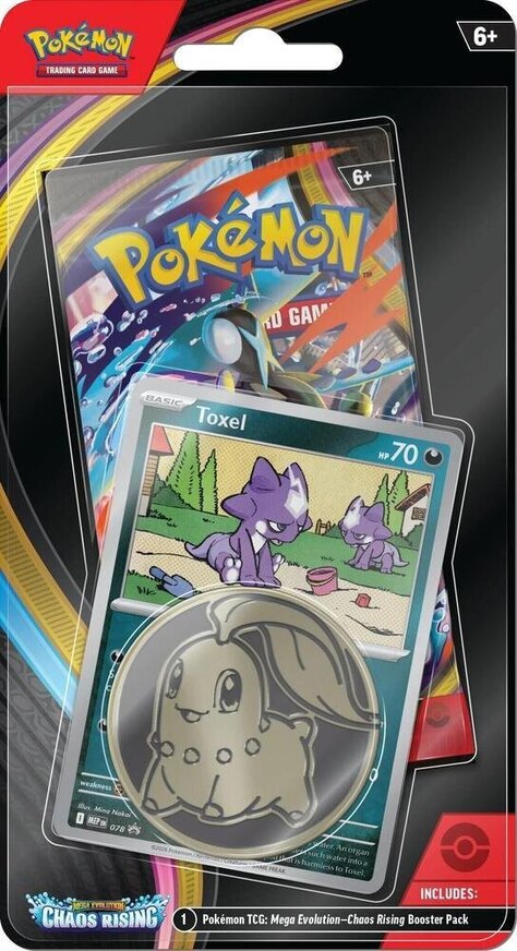 Pokemon TCG Mega Evolution: Chaos Rising - Booster Checklane Blister (Toxel) - POK104051