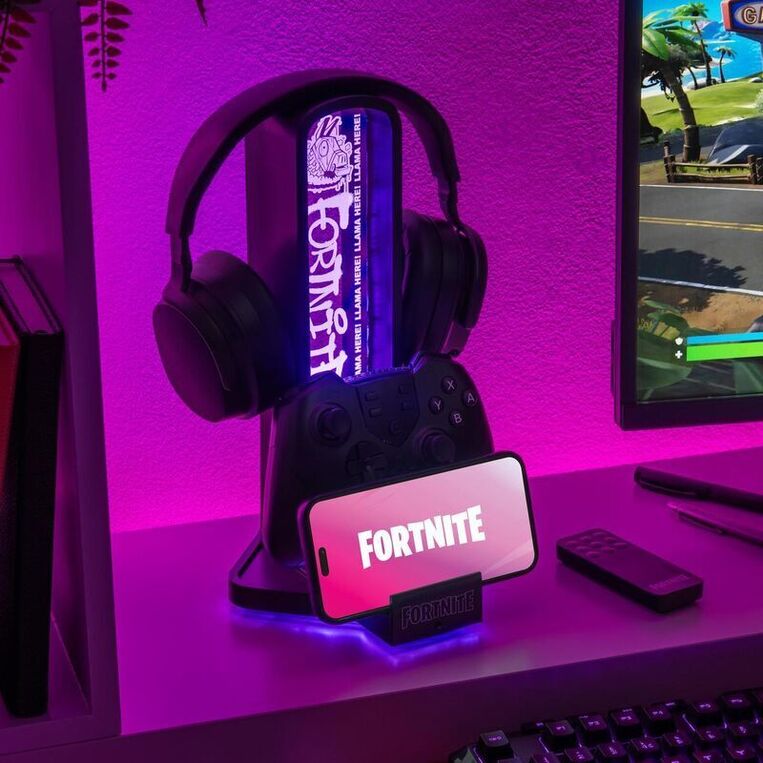 Fortnite Desk Headphone Stand With Light - PP14509FO