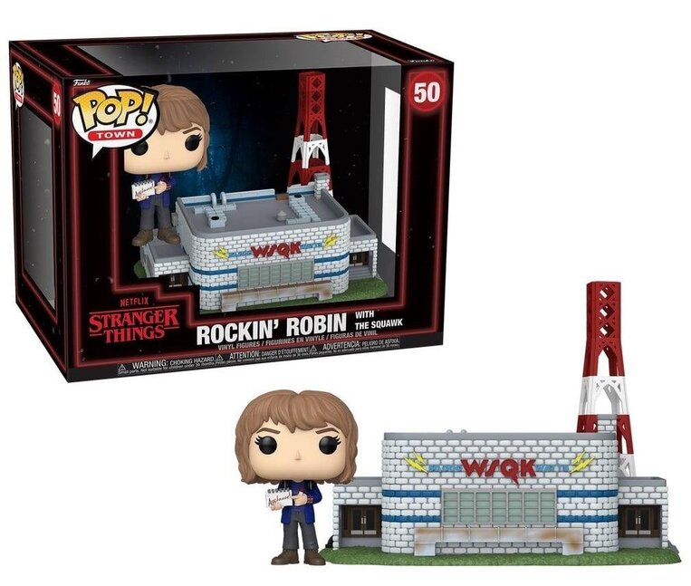 Funko POP! Town: Stranger Things - Rockin's Robin with the Squawk Figure #50