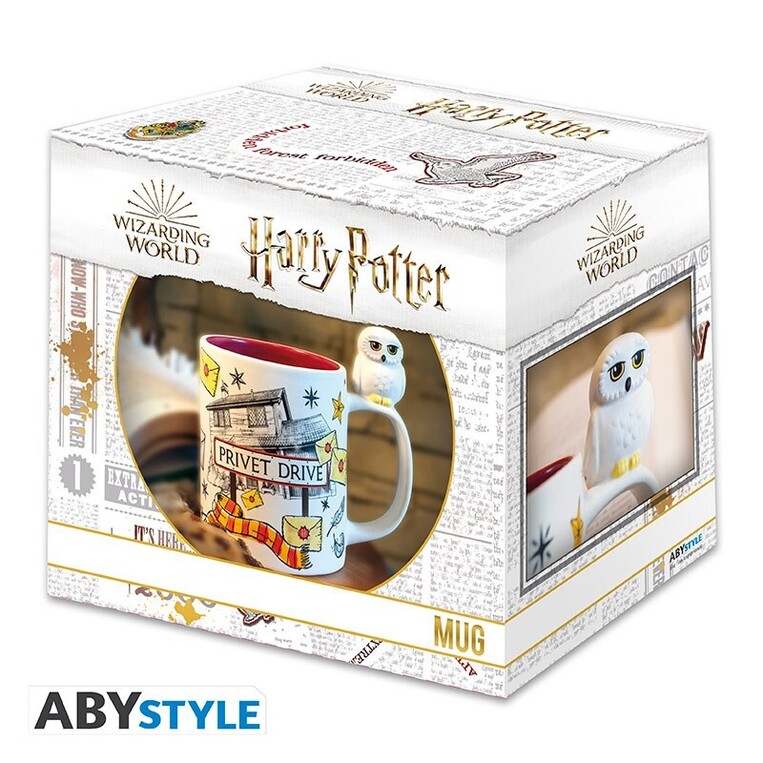 Harry Potter Mug 3d Handle Hedwig & Privet Drive - ABYMUG918