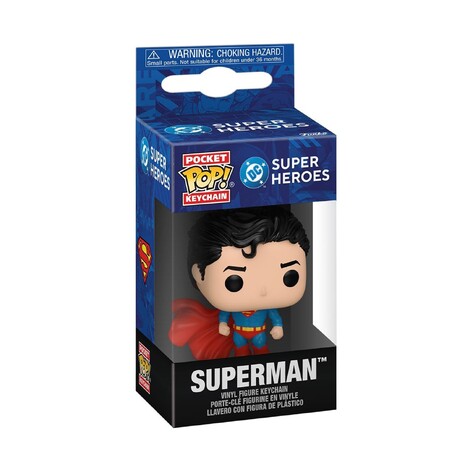 Funko Pocket Pop!: DC Super Heroes - Superman Vinyl Figures Keychain