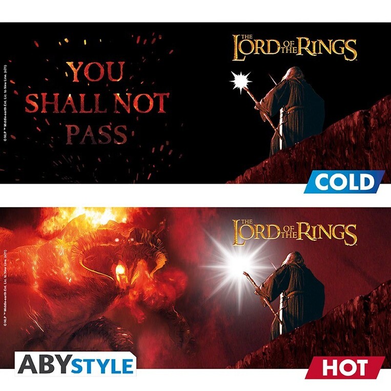 Lord Of The Rings - Mug Heat Change - 460 Ml - You Shall Not Pass - ABYMUG944