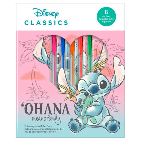 Disney Lilo & Stitch - Stitch Notebook + 6 Gel Pens Set - ST00035