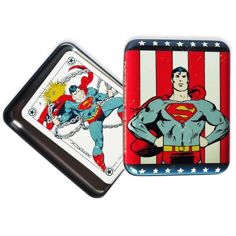 Τράπουλα  Superman σε μεταλλικό κουτί -  11420025