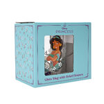 Disney Princess Jasmine Floral Decorative Glass Mug - DI2331
