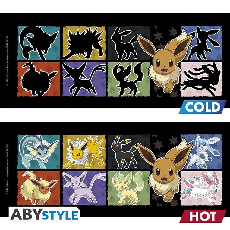 Pokemon Mug Heat Change - 460 ml ceramic - Eevee - ABYMUGA281