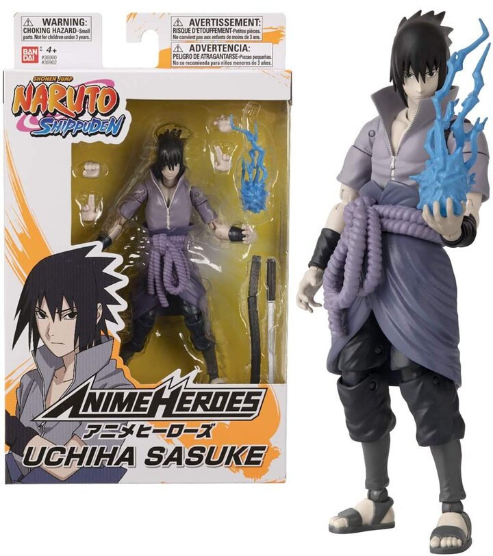 Naruto Shippuden Anime Heroes Uchiha Sasuke Action Figure - BA36902