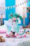 Hatsune Miku PVC Statue Desktop Cute Figure Cat Ear T-Shirt Ver. 13 cm - TAPR452067300
