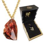 Harry Potter Sorcerer’s Stone Cut Glass Pendant With Gold Plated Metal Chain - NN7570