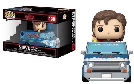 Funko POP! Rides: Stranger Things - Steve with Squawk Van Figure #138
