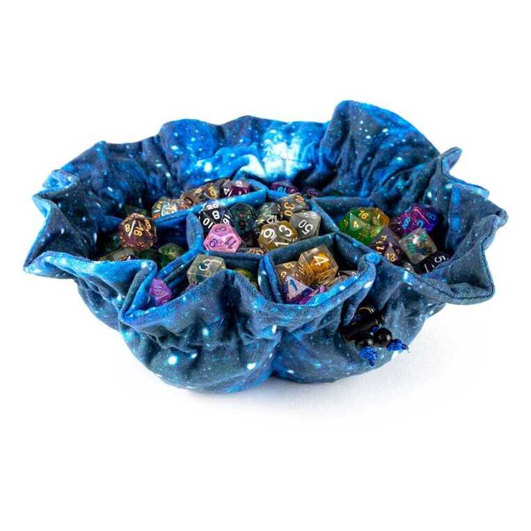 Dice Bag With Compartments Velvet Galaxy - FNRL9101