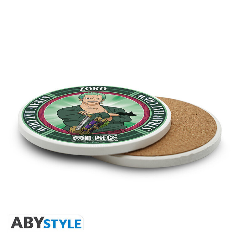 One Piece Ceramic Coasters "Roronoa Zoro" - ABYCOS036