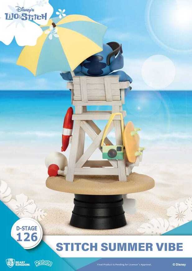 Disney Lilo & Stitch D-Stage PVC Diorama Stitch Summer Vibe 16 cm - BKDDS126