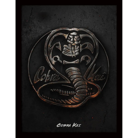 Cobra Kai (Metal) Wooden Framed Print (30x40) - FP12978P