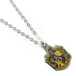 Harry Potter Hufflepuff Crest Slider Necklace (silver plated) - EWNX0024