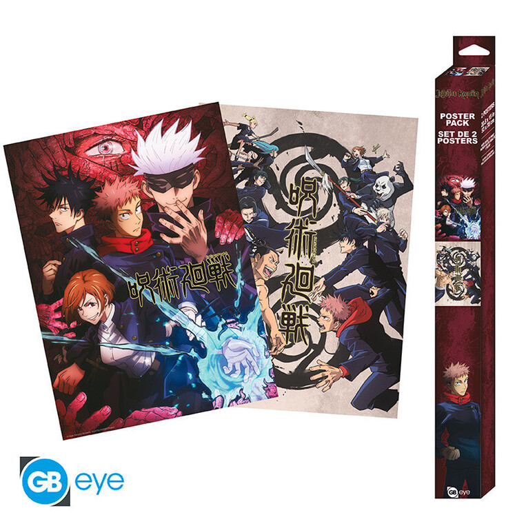 Jujutsu Kaisen Set 2 Posters Chibi 52x38 Group And Schools - GBYDCO024