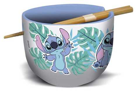 Disney Lilo & Stitch Ramen Bowl with Chopsticks Stitch Aloha - STR31764