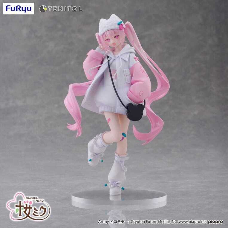Hatsune Miku Tenitol PVC Statue Sakura Miku Cool style [petit] 19 cm - FRYU40747