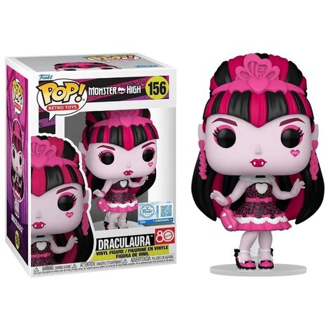 Funko POP! Retro Toys: Monster High - Draculaura (80 Years Mattel) #156 (Exclusive Figure)