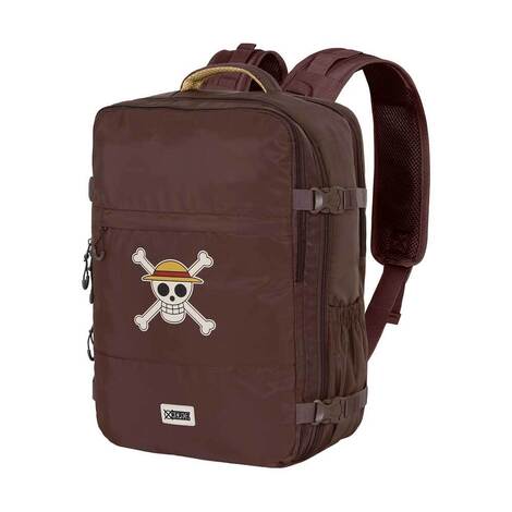 One Piece Brown Mercury Backpack One Piece Skull - KMN07788