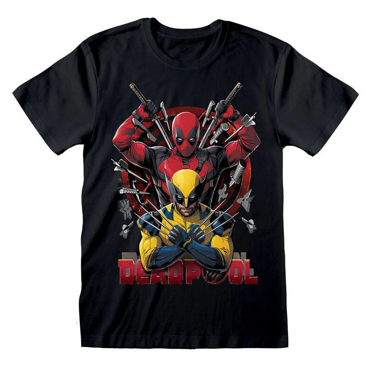 Marvel Deadpool & Wolverine Weapons - T-shirt - DP308517TSB