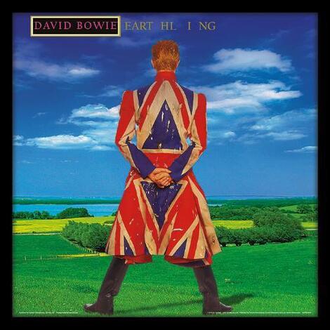 David Bowie (Earthling) Wooden Framed Print 31.5 x 31.5cm - ACPPR48155