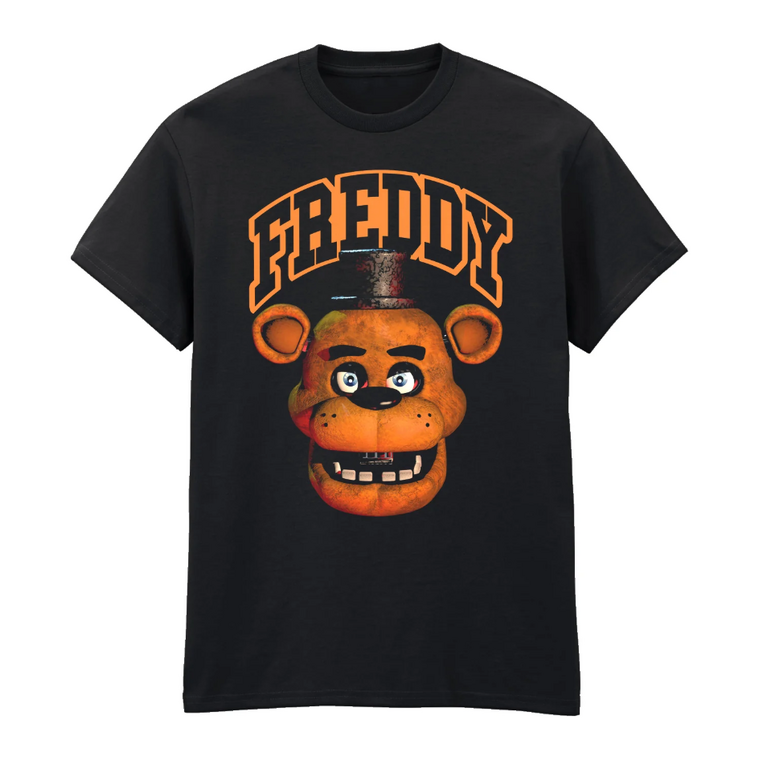 Five Nights At Freddy's 'Freddy' (Black) T-Shirt - FNF07371TSB- L