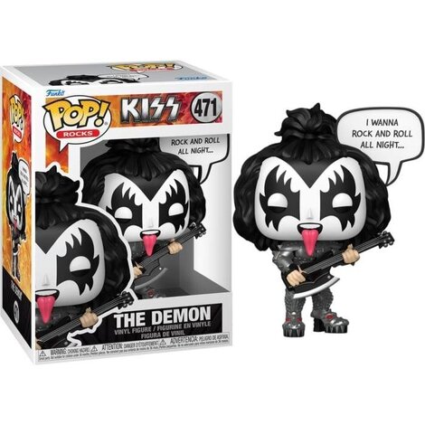  Funko POP! Rocks: Music KISS - The Demon (R&R All Night) #471Figure
