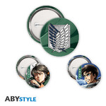 Attack On Titan Badge Pack Eren & Levi - ABYACC577