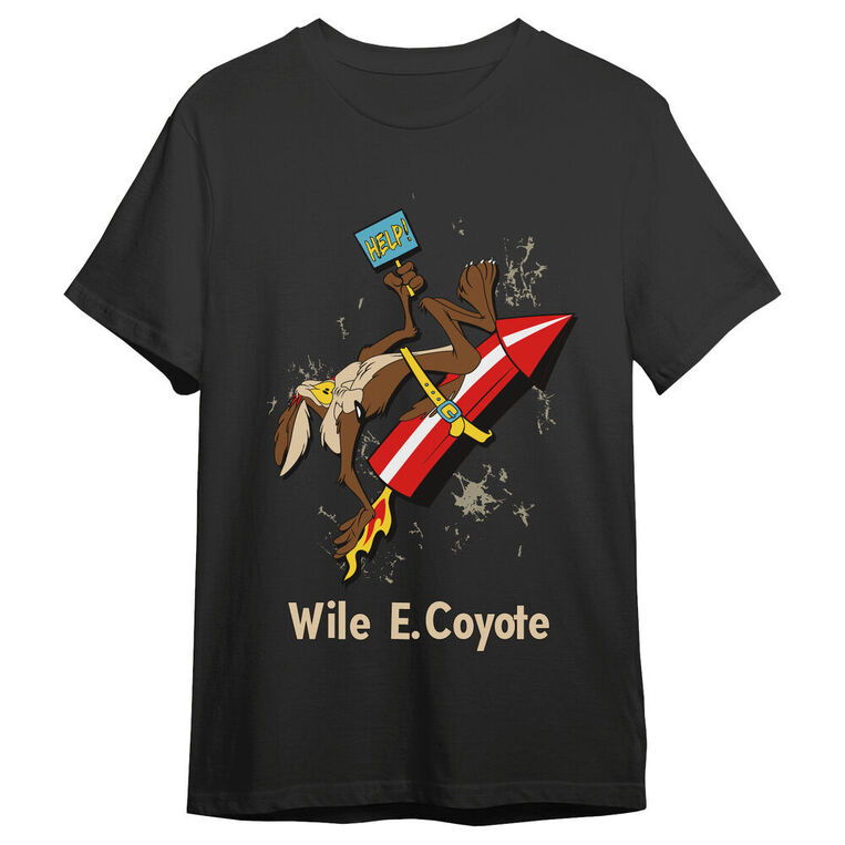 Looney Tunes Coyote Rocket Adult T-shirt - 6789- L