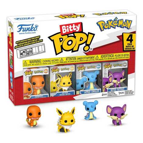 Funko Bitty POP! Pokemon - Charmander, Jolteon, Larpas & Chase Mystery 4-Pack Φιγούρες