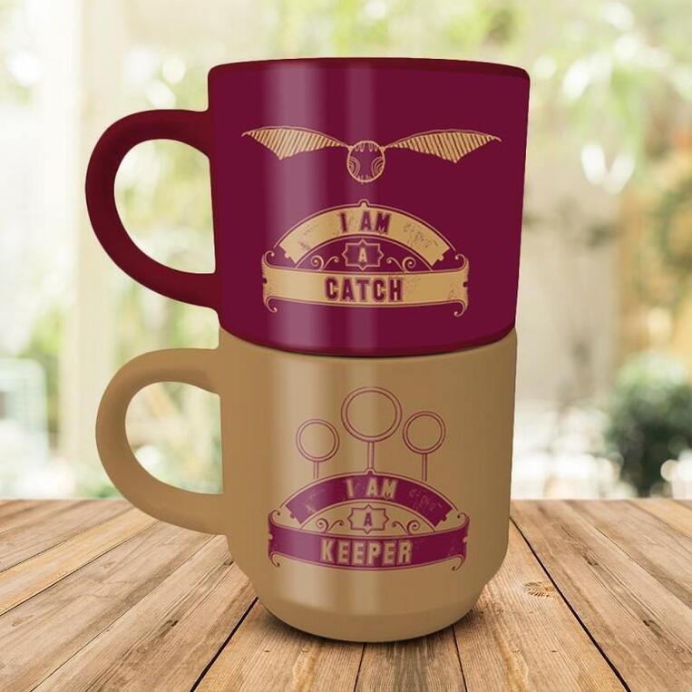 Harry Potter (Quidditch Catch & Keeper) Stackable Mug Set -  GP85863