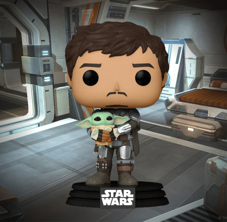 Funko Pop! Star Wars The Mandalorian - Mando Holding Child #461