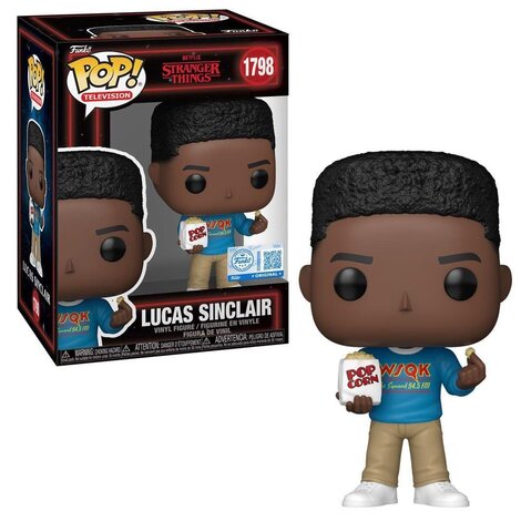Funko POP! Stranger Things - Lucas Sinclair (with Popcorn) #1798 (Exclusive Figure)