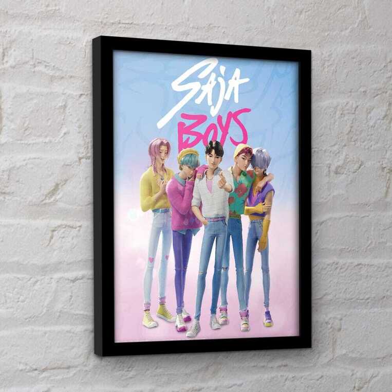 KPop Demon Hunters Collector Print Framed Poster Saja Boys - FP2510433