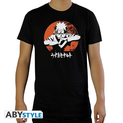 Naruto Shippuden - Tshirt "Naruto" Black - ABYTEX631