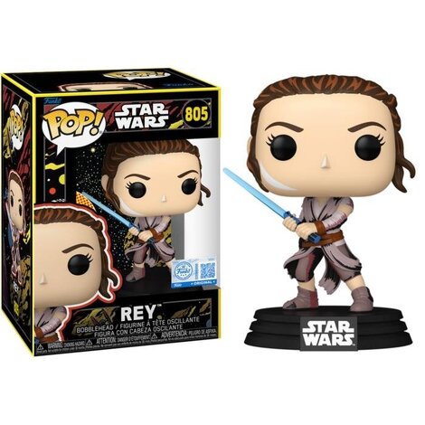 Funko POP! Star Wars: The Force Awakens - Rey (Retro) #805 (Exclusive Figure)