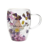 Disney Rapunzel Floral Decorative Glass Mug - 