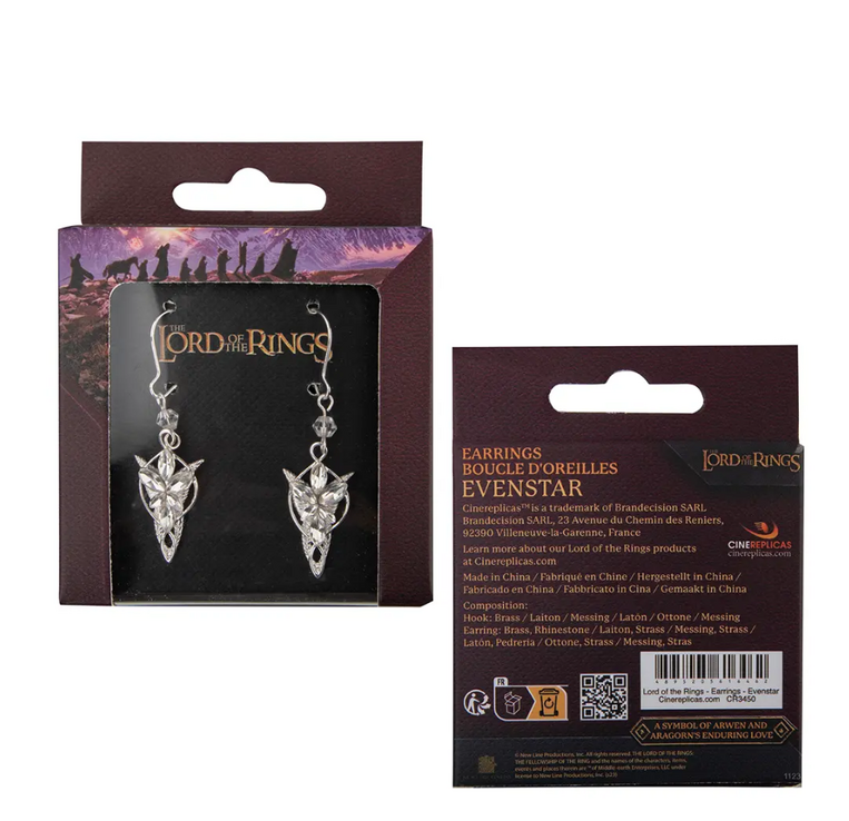 Lord of the Rings Earrings Evenstar (Brass) - CR3450
