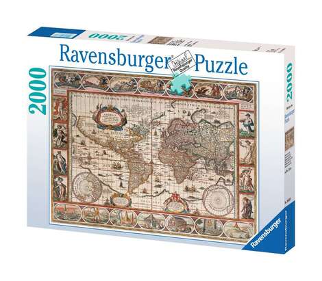 Ravensburger Puzzle  2000 Τεμ Ιστορικός Χάρτης  (05-16633)