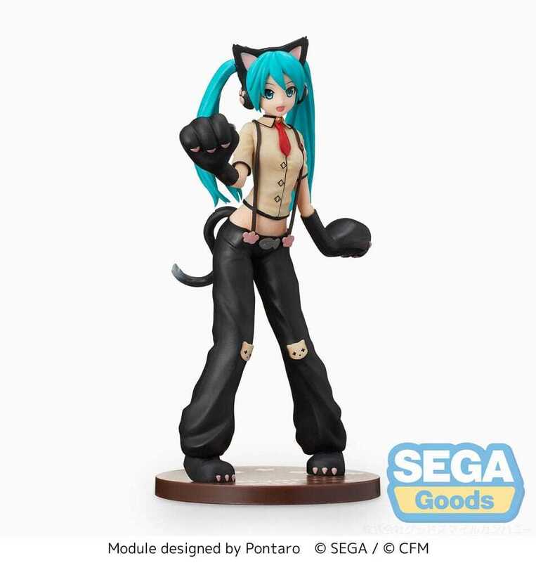Hatsune Miku Project DIVA Arcade Future Tone SPM PVC Statue Hatsune Miku Kitty Cat 23 cm - SEGA44024
