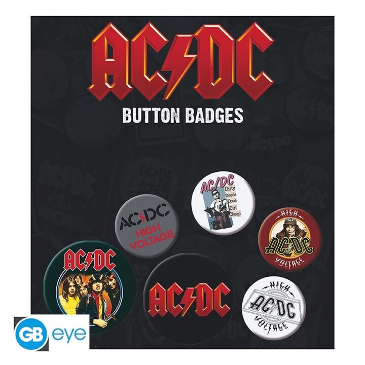AC/DC - Badge Pack - Mix X4 - BP0664