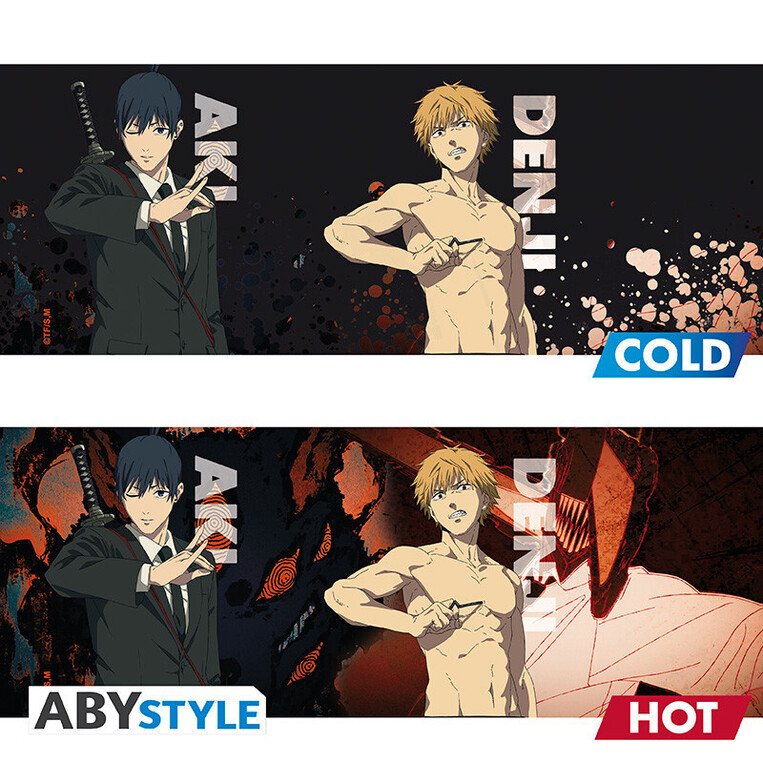 Chainsaw Man Mug Heat Change 460ml Denji & Aki - ABYMUGA602 
